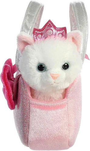 Vista 3 de Aurora Fashion Fancy Pals Trendy Sparkle Pink - Peluche con elegante bolso para divertirse con disfraz, perfecto para niños de 3 años, disfraces