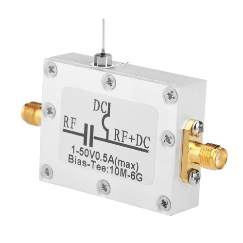 Vista 8 de Módulo de T de sesgo de banda ancha de 2 uds, 10 MHz a 6 GHz, radiofrecuencia de microondas, módulo amplificador coaxial de bajo ruido