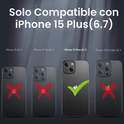 Vista 2 de MYBAT PRO Maverick Series - Funda para iPhone 15 Plus, protección militar resistente contra caídas, compatible con MagSafe, protector de pantalla