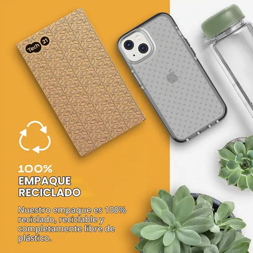 Vista 7 de Tech21 iPhone 14 Evo Check - Funda protectora delgada y absorbente de golpes con protección FlexShock de 16 pies contra caídas múltiples y botones