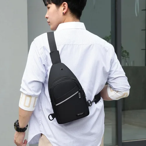 Vista 6 de Crossbody Sling Bag, Waterproof Sling Backpack Bag with USB Charging Port, Small Sling Crossbody Chest Shoulder Bag