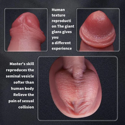 Vista 3 de Consolador pequeño para principiantes, Reproduction consolador real hecho a mano, juguete sexual para adultos de pene realista y realista.