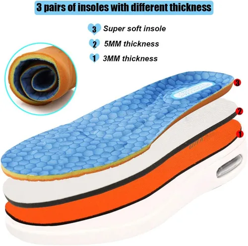 Vista 5 de W&LESVAGO Zapatos para diabéticos con edema de ancho ancho para mujer, cierre ajustable, amortiguación de aire, sandalias ligeras y cómodas, zapatos