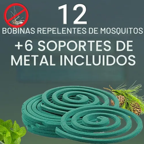 Vista 5 de W4W Bobinas repelentes de mosquitos, uso en exteriores alcanza hasta 10 pies, cada quema durante 5-7 horas