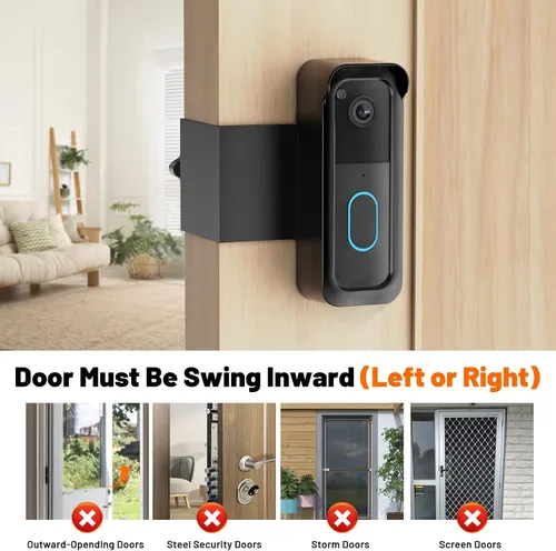 Vista 3 de Blink Doorbell Mount, soporte antirrobo para cámara Blink Doorbell de 2ª generación For Blink Video Doorbell 1st & 2nd Gen(NOT for 3rd Gen), No