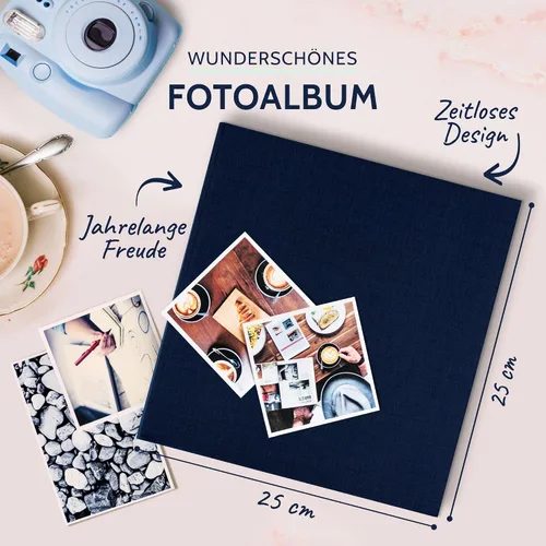 Vista 2 de Goldbuch Álbum de fotos, Summertime, 9.8x9.8 in, 60 Páginas con glassine, Azul, 9.8x9.8 in