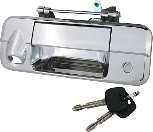 Vista 8 de Osompar Manija exterior del portón trasero con cilindro de cerradura con llave para Toyota Tundra 2007-2013 Reemplaza 69090-0C040 690900C040 81213