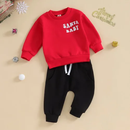 Vista 3 de Foidiccx Conjunto de ropa de otoño e invierno para bebé niño y niña