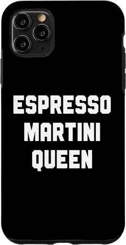 Vista 4 de Funda para iPhone 12 mini Espresso Martini Queen, Espresso Martini con cita divertida