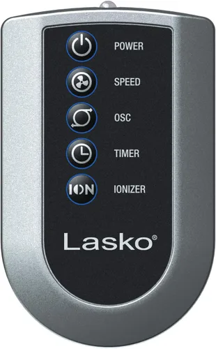 Vista 11 de Lasko 2551 - Ventilador eléctrico portátil de torre oscilante de 42 pulgadas con ionizador de aire fresco, temporizador y control remoto