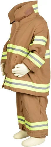 Vista 9 de Aeromax Jr. Fire Fighter Bunker Gear, Bronceado, Tamaño 18 Meses