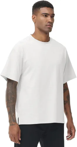 Vista 4 de Paquete de 2 camisetas de manga corta para hombre, ajuste seco, absorbe la humedad, camisetas atléticas activas para correr, fitness