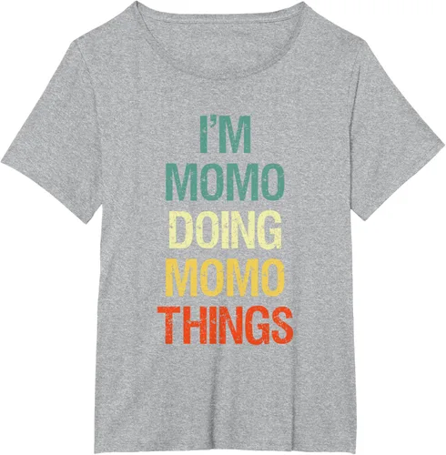 Vista 66 de I'M Momo Doing Momo Things - Camiseta de regalo con nombre personalizado, Negro, S