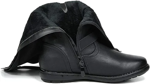 Vista 5 de DREAM PAIRS Botas altas hasta la rodilla para mujer, botas de invierno con forro de piel sintética de moda