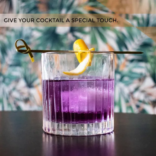 Vista 9 de Palillos de bambú para aperitivos de 6 pulgadas de largo para aperitivos, palillos de bambú ecológicos de madera para bebidas, palillos de dientes
