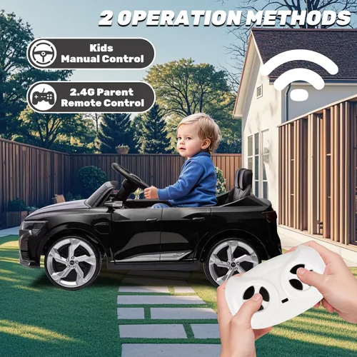 Vista 5 de Autos eléctricos para niños Audi SQ8 con licencia de ACNICO 12V Edad 3+ Negro