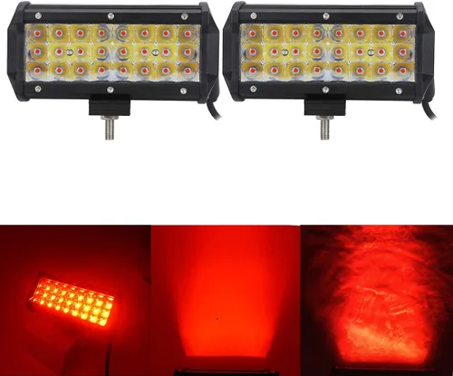 Vista 14 de Auxmotec Luces LED verdes de conducción de caza de 18 W, 4 pulgadas, barra de luz para todoterreno, camioneta, barco, tractor, pesca, caza