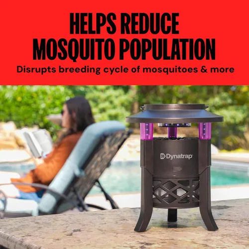 Vista 7 de Dynatrap Trampa portátil para insectos al aire libre, 1/4 acre, luz LED UV