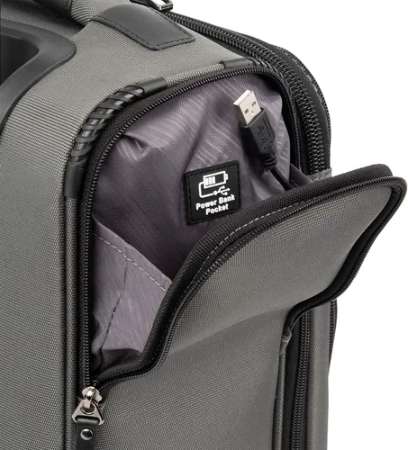Vista 5 de Travelpro Crew Versapack - Maleta giratoria extensible Softside, Gris (Titanium Grey)), 407186205