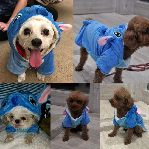 Vista 5 de Disfraz para Perro, Sudadera con Capucha para Perro Gimilife, Disfraz de Halloween para Perros Pijama de Navidad para Mascotas, Abrigo para Mascotas