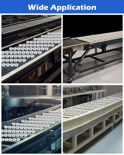 Vista 7 de Rodamiento de Bolas de Transferencia de Rodillos de 5/8", 40PCS CY-15H Rodillos de Rodamiento de Bolas de Acero al Carbono, Rodamientos