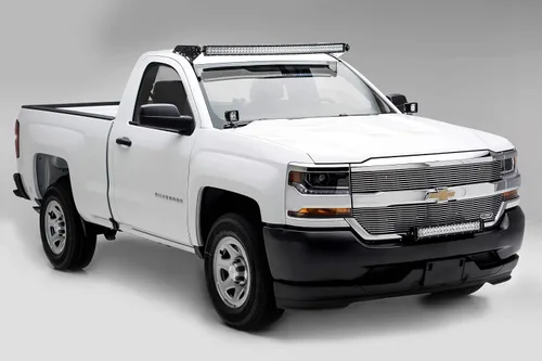 Vista 7 de ZROADZ Soporte de montaje LED para bisagra de capó de zanja, compatible con GMC Sierra 1500 2014-2018, para montar (2) luces LED de 3 pulgadas