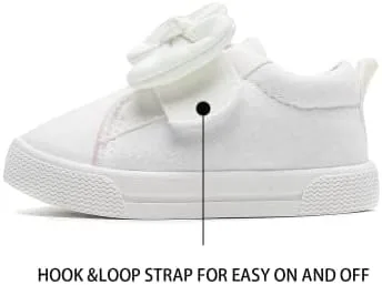 Vista 2 de Toddler Girl's Lightweight Sneakers Bowknot Walking Shoes for Kids