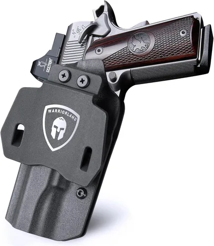 Vista 23 de WARRIORLAND Funda OWB Kydex con corte óptico, ajuste seleccionado para Glock 17/19/19X/43/43X MOS, sin riel 1911, Hellcat/Hellcat Pro, Taurus