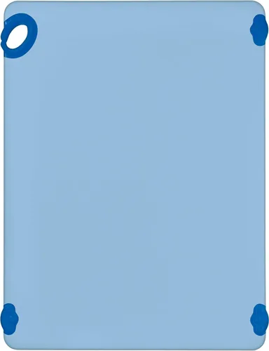 Vista 6 de Winco Tabla de cortar antideslizante con gancho, 12" x 18" x 1/2", Azul