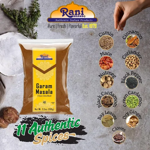 Vista 4 de Rani Garam Masala Mezcla india de 11 especias 3.5 oz (100 g) ~ Todo natural, sin sal Vegano Sin colores Apto para gluten Sin OMG Kosher
