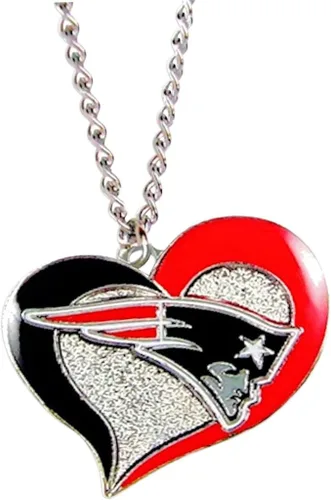 Vista 17 de Collar con colgante de corazón en espiral de la NFL - Joyería de regalo para mamá, esposa, hermana, hija, mejor amiga - Regalo ideal