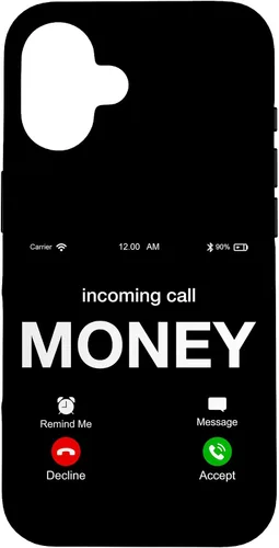 Vista 32 de Incoming Call Money is Calling Illustration Graphic Designs - Carcasa para iPhone 17