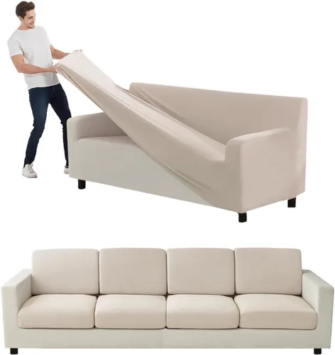 Vista 93 de Funda para Sofá de Terciopelo, Fundas Elásticas para Sofá para Funda Principal Separada/Respaldos y Cojines de Asiento, Funda para Sofá, para Fundas