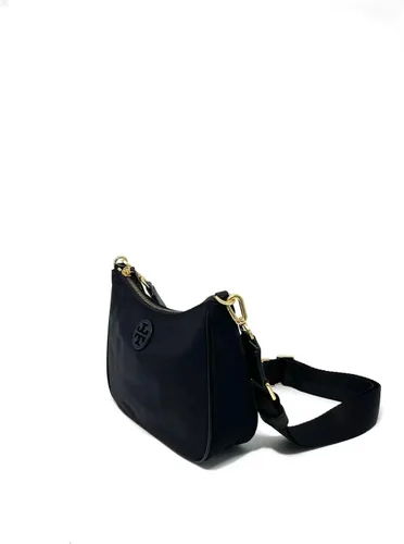 Vista 4 de Tory Burch Mini Hobo de Nylon Web en Negro, Negro