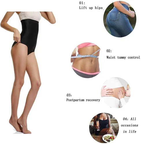 Vista 5 de DREAM SLIM - Bragas modeladoras para mujer de tiro alto sin costuras ropa interior con firme control de abdomen y faja estilizante