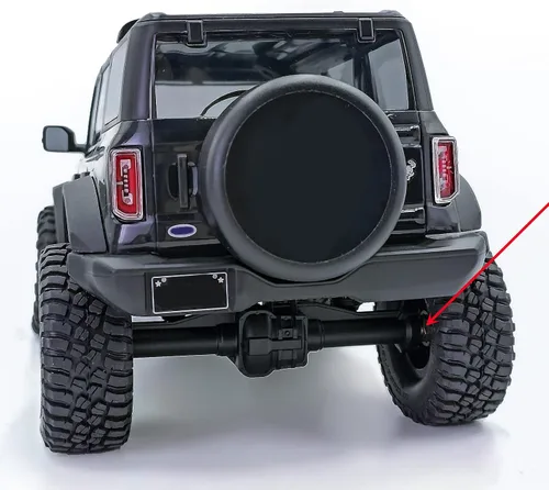 Vista 7 de AXSPEED Extensores de cubo de rueda de latón RC de 0.157 in, adaptador hexagonal resistente para 1:18 TRX4-M TRX4M Crawler Car