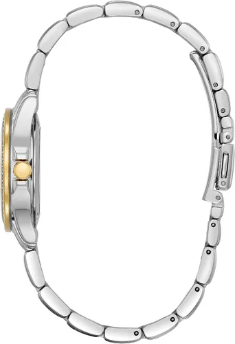 Vista 2 de Reloj analógico Eco-Drive EW1908-59A, para mujer, con bisel de cristal, color plateado, de Citizen
