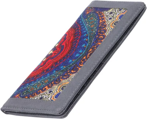 Vista 106 de HUA ANGEL Billetera ultra delgada para mujer, con bloqueo RFID, tarjetero de crédito, plegable, largo, hebilla magnética, billete para mujer, Owl