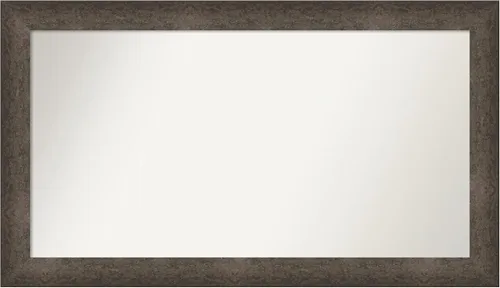Vista 622 de Amanti Art Espejo de pared personalizado no biselado (25 x 25 pulgadas), marco de bronce acentuado, varios tamaños personalizados, espejo de baño