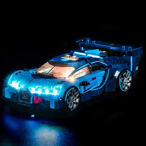 Vista 7 de BrickBling Luz LED compatible con Lego Speed Champions McLaren W1 77257 - No viene con coche (77257)