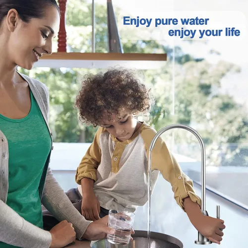 Vista 3 de Grifo de agua de ósmosis inversa/ósmosis inversa, adaptador de agua de alimentación: 3/8 "x 3/8" x 1/4" o G 1/2 "xG 1/2 "x1/4", tubo de agua RO