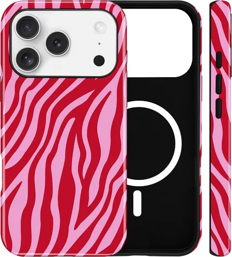 Vista 90 de Jusy Funda magnética Zebra para iPhone XR, color negro