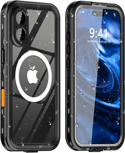 Vista 14 de Funda impermeable diseñada para iPhone 12, cuerpo completo, a prueba de polvo, a prueba de golpes, protector de pantalla integrado