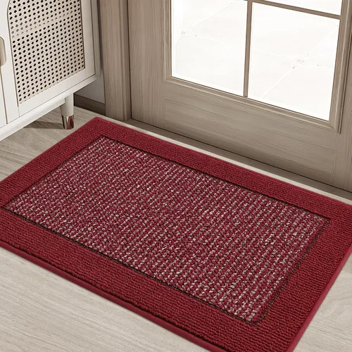Vista 13 de BEQHAUSE Tapete para puerta interior de 20 x 32 pulgadas, tapete antideslizante para entrada, lavable, resistente a la suciedad, tapete