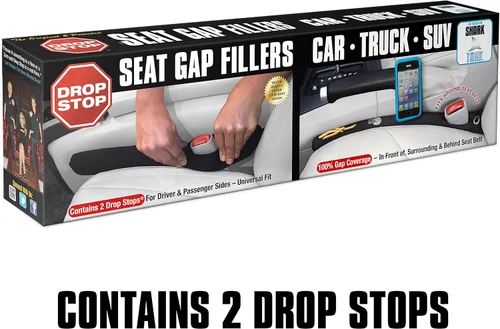 Vista 2 de Drop Stop - El original sistema patentado para cubrir los huecos entre los asientos del auto (como se vio en Shark Tank) - Organizador de consola