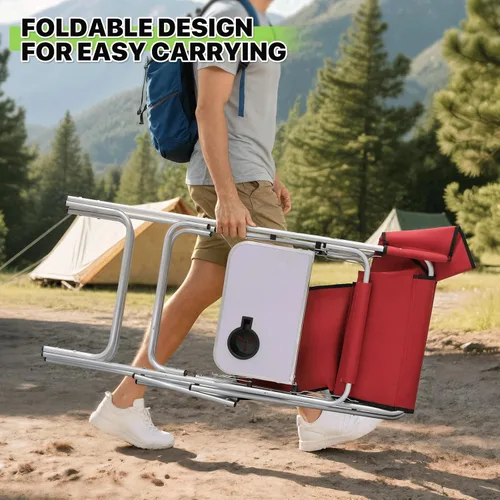 Vista 5 de Magshion Silla alta de director para personas mayores y maquilladores, altura del asiento de 31 pulgadas, capacidad de 250 libras, silla plegable