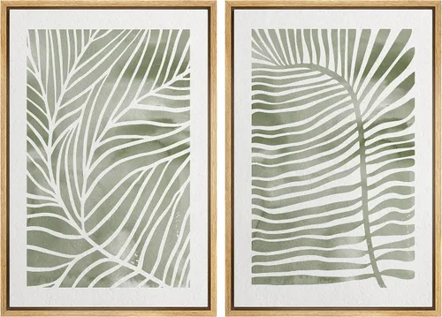 Vista 16 de SIGNWIN Lienzo enmarcado para pared, ilustraciones abstractas texturizadas en tonos beige terrosos, arte moderno, decorativo, contemporáneo