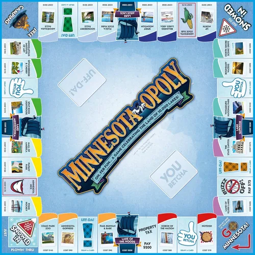 Vista 4 de Late for The Sky Minnesota-Opoly Juego de mesa, juego de estrategia