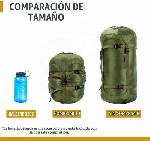 Vista 4 de OneTigris Saco de dormir de compresión, 25L