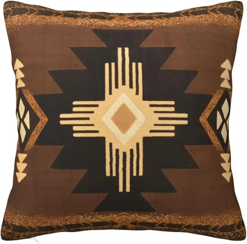 Vista 10 de IVSYCOF Fundas de almohada decorativas estilo sudoeste azteca para nativos americanos, funda de cojín cuadrado para sofá de casa, funda de cojín
